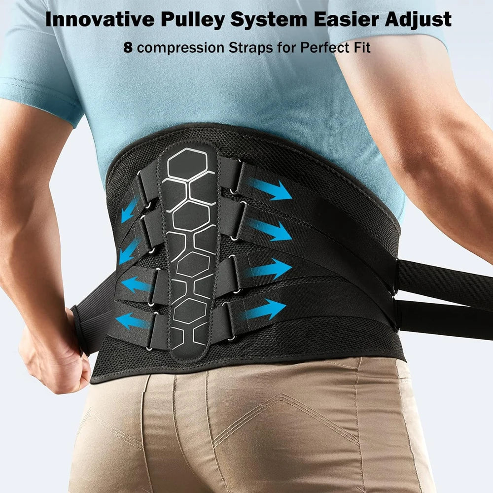 Lower Back Support Brace with Lumbar Pad