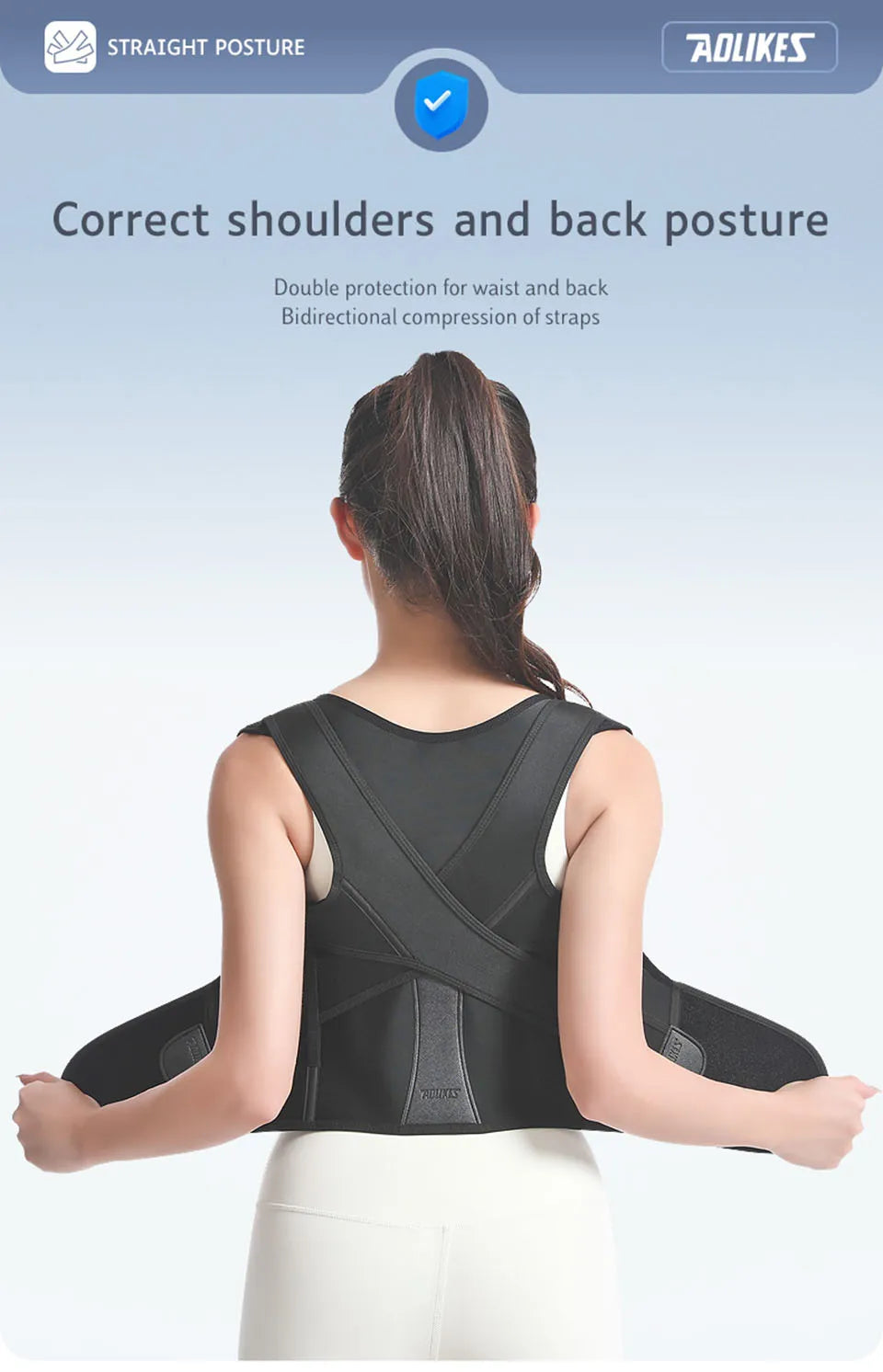 AOLIKES Posture Corrector Brace
