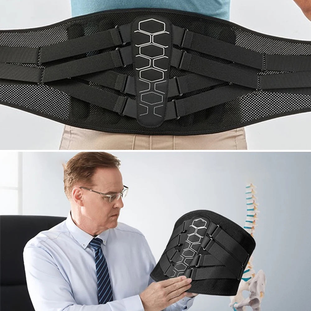Lower Back Support Brace with Lumbar Pad