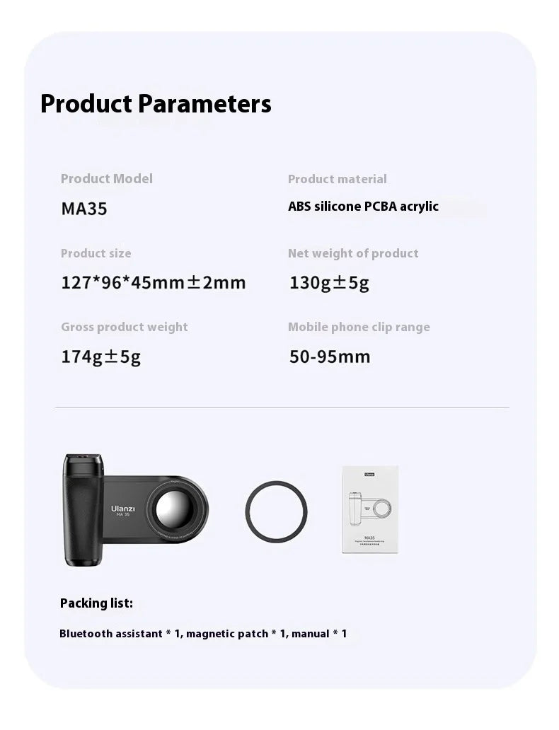 Ulanzi MA35 Magnetic Wireless Camera Handle